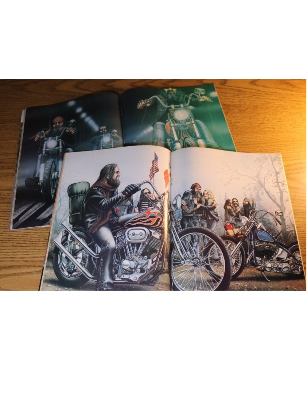 Easyriders Magazine Lot of 5 - 1979 25th Anniv 1996 Reprint #1 David Mann Biker - Picture 4 of 6